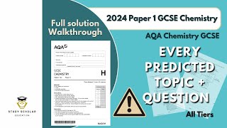 2024 Chemistry Paper 1 GCSE AQA  Predicted paper walkthrough  Single  Combined Science Higher [upl. by Hanae]