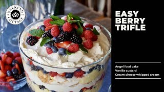 EASY BERRY TRIFLE  Ready in 20 [upl. by Yretsym]