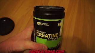 Optimum Nutrition Micronized Creatine Powder EU Распаковка [upl. by Kylander]