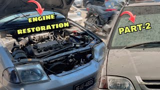 Engine restoration part 2 wheels ka sare kam bhe krwa dye aj hee [upl. by Pizor]