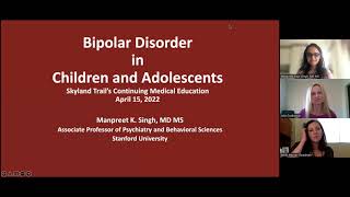 Bipolar Disorder in Children and Adolescents Webinar [upl. by Kenward]