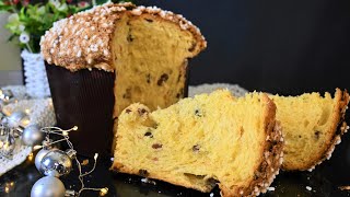 Panettone con biga  SOFFICE E DELIZIOSO [upl. by Rotce]