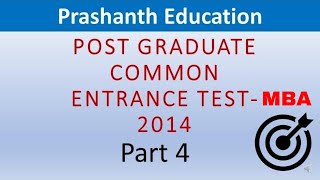 Karnataka PGCET 2021 PGCET MBA 2014 question paper solution with answers Part 4 [upl. by Tillio]