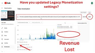 How to Fix Legacy Monetization Settings on Old YouTube Videos A StepbyStep Guide [upl. by Gerard]