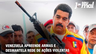 Venezuela apreende armas e desmantela rede de ações violentas [upl. by Hsu]