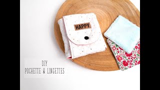 Coudre des lingettes et leur pochette tuto facile lingettes [upl. by Etteiram76]