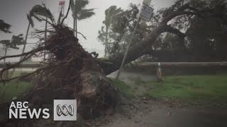 Cyclone Debbie smashes into Queensland coast [upl. by Luane]