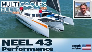 NEEL 43 PERFORMANCE Trimaran  Boat Review Teaser  Multihulls World [upl. by Odele]