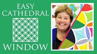 Make a Easy Cathedral Window Quilt with Jenny Doan of Missouri Star Video Tutorial [upl. by Aderf]