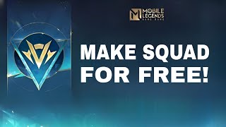 How to Create Mobile Legend Squad For Free Step by Step Make a MLBB Squad for Free [upl. by Arnuad137]