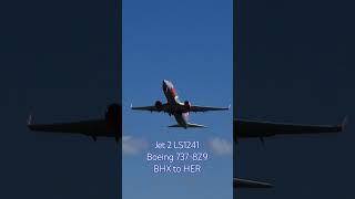 Jet2  Smooth takeoff birmingham bhx to heraklion live airport action aviation flying [upl. by Eilrac]