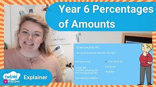 Teaching Year 6 Percentages of Amount Lesson Videos [upl. by Meghann]