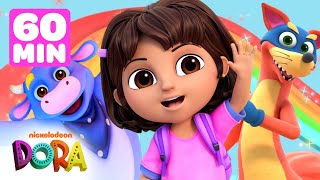 Dora FULL EPISODES Marathon ➡️  5 Episodes in 1 Hour  Dora amp Friends [upl. by Galang]