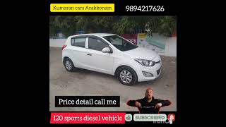 I20 sports diesel vehicle second owner full company maintenancevellorechennaicoimbatoreErodecar [upl. by Binetta]