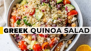 BEST QUINOA SALAD  25minute recipe perfect for meal prep [upl. by Oimetra]