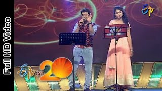 Sri Krishna and Ramya Performs  Chinnadana Neekosam Song in Vijayanagaram ETV  20 Celebrations [upl. by Louisa]