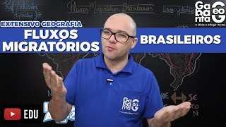 Geografia do Brasil  FLUXOS MIGRATÓRIOS BRASILEIROS [upl. by Semreh]