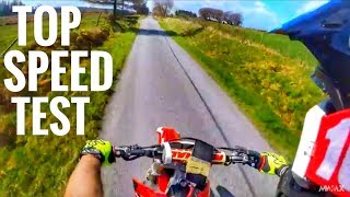 Honda CRF250R Top Speed Test Mph [upl. by Neram]