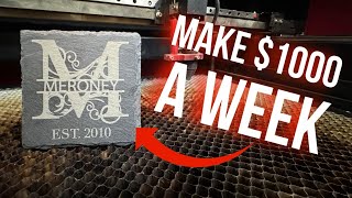 How to Engrave Coasters on your Co2 Laser  Omtech 60W [upl. by Lirba]