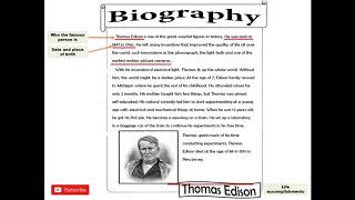 Writing Writing a biography [upl. by Jacobson]