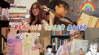 reading queer books for a week 📚🏳️‍🌈✨amp obsessing over heartstopper [upl. by Aima]