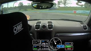 Porsche Cayman GTS at Watkins Glen – DE PCA Event Black run group fastest lap 20843s [upl. by Lunnete]