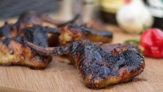 Sticky smokedbeer chicken wings [upl. by Lemuel]