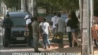 Operação combate transporte pirata [upl. by Ahsatsan]