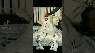 bonhomme de neige ⛄⛄⛄⛄pourtoi bonhommedeneige neige hiver [upl. by Irep]