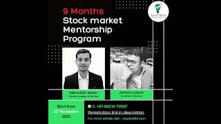 Join Our Stock Market Mentorship program equity4life financialwisdom [upl. by Atikir]