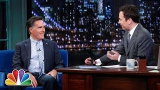 Mitt Romney Weighs In on President Obamas Second Term Late Night with Jimmy Fallon [upl. by Leind837]