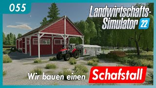 LS22  055  Rehbach  Wir bauen einen Schafstall  Lets play gameplay german deutsch [upl. by Nodarb87]