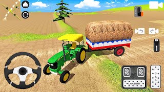 John Deere 5045D Tractor Driving 2  Indian Tractor Simulator Game  Android Gameplay [upl. by Yunick]