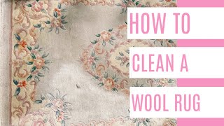 How to Clean a Wool Rug [upl. by Yrojram]