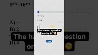 The hardest question on the SAT🤔 digitalsat satmath satprep [upl. by Yrram139]