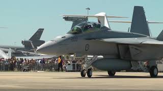 Avalon Airshow 2011  B1 Singapore F16 Super Hornet Classic Hornets Battle Scenes [upl. by Jahncke]