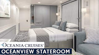 Oceania Sirena  Ocean View Stateroom Full Walkthrough Tour amp Review  4K [upl. by Eecram]