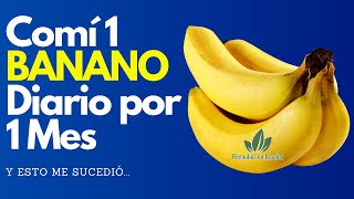 🟥 Lo Que Sucede en Tu Cuerpo Si Comes 1 Banano Diariamente  Beneficios del guineo o banana 🍌 [upl. by Yerd]