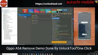 oppo A54 Remove Demo ✅ by unlock tool one click [upl. by Arly]
