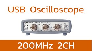 USB Oscilloscope Review  Agilent U2702AU2701A 200MHz100MHz 2CH Portable [upl. by Pollack610]