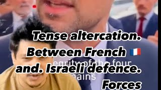 French foreign minister stops  Israeli defence forces [upl. by Danete]