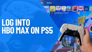 How to Log Into HBO Max on PS5 2024 [upl. by Milty]