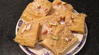 How to make Khoya Barfi [upl. by Ellienad]