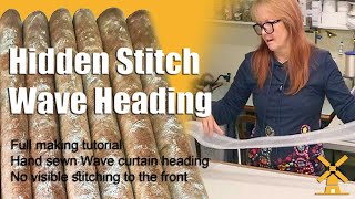 Hidden Stitch Wave Heading For Lined Curtains [upl. by Vlada]