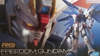 Freedom Gundam RG Gundam [upl. by Annoirb522]