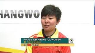 10m Air Pistol Women Interview  ISSF World Cup Series 2011 Rifle amp Pistol Stage 3 Changwon KOR [upl. by Nwahsad]