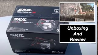 SKIL 15 Amp 714 Inch Circular Saw with Single Beam Laser Guide  528001 Unboxing and Review [upl. by Ailyn]