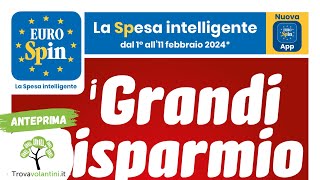 VOLANTINO EUROSPIN dal 1 al 11 febbraio 2024 anteprima [upl. by Nata359]