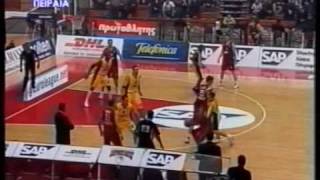 Olympiakos vs AEK 7569 Euroleague 2002 [upl. by Antoine]