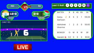 today match SOUTH AFRICA vs INDIA live4TH T20 MATCH  SA VS IND live score and commenatry [upl. by Gelya745]